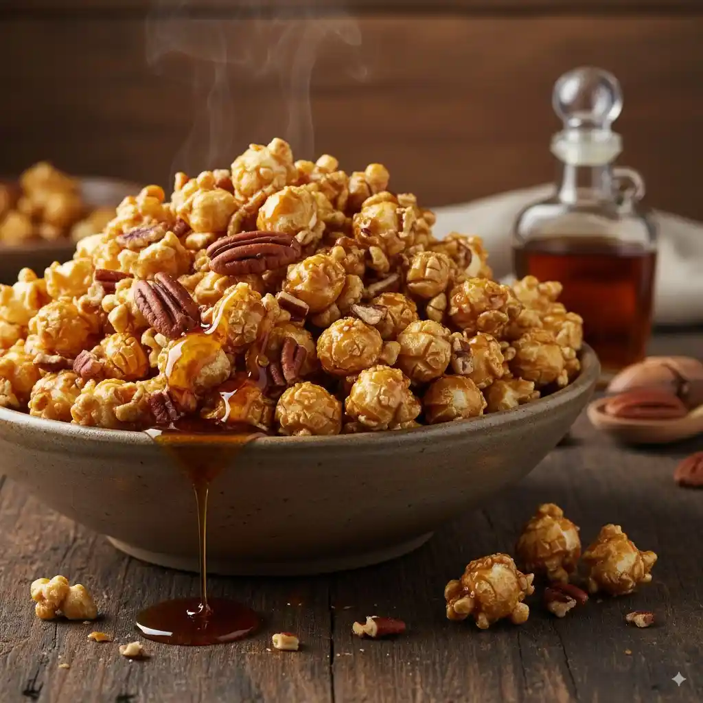 Maple Pecan Popcorn